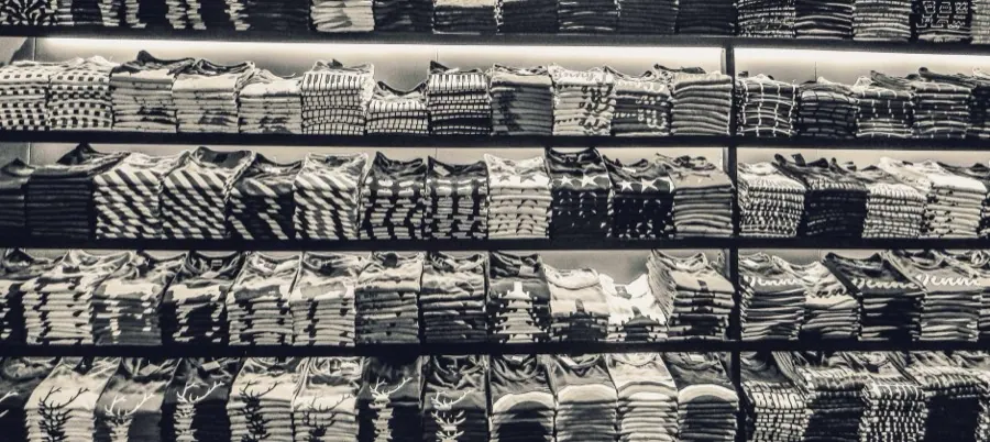Folded and stacked — boutiques